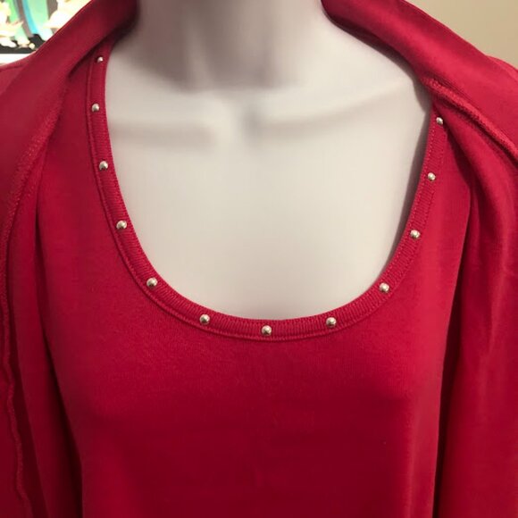 Rafaella Sweater & Tank Set - Pink Size XL - Picture 3 of 10